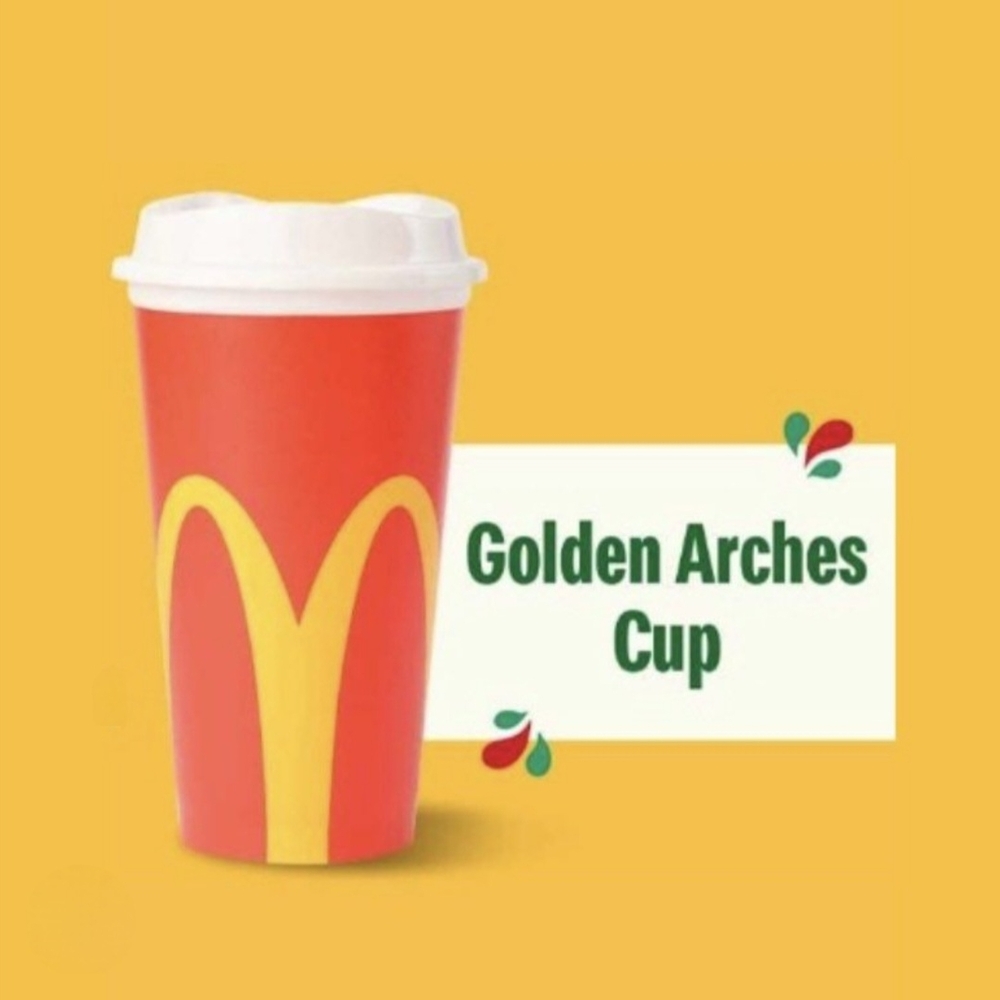 McDonald's Reusable Cup From 2024 Happy Christmas Collection